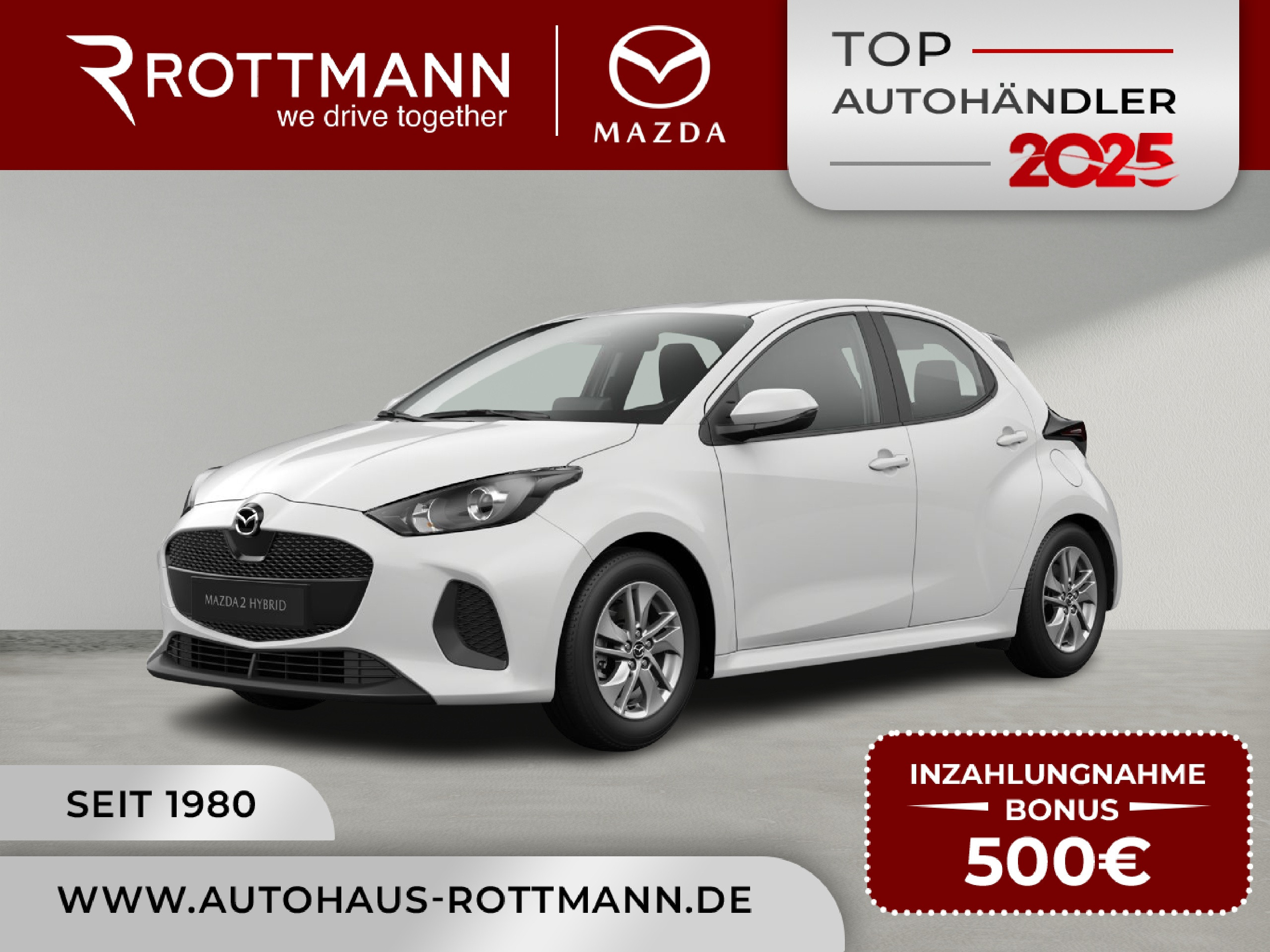MAZDA 2 Hybrid – 2 Hybrid 2026 1.5L VVT-i 116PS Aut. CENTRE-Line