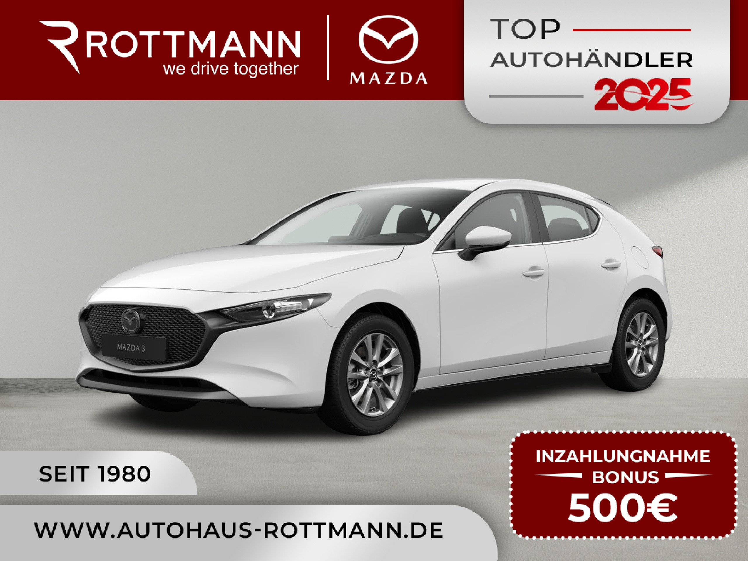 MAZDA 3 – 3 2027 e-SKYACTIV G 140ps PRIME-Line NAV ACC HUD