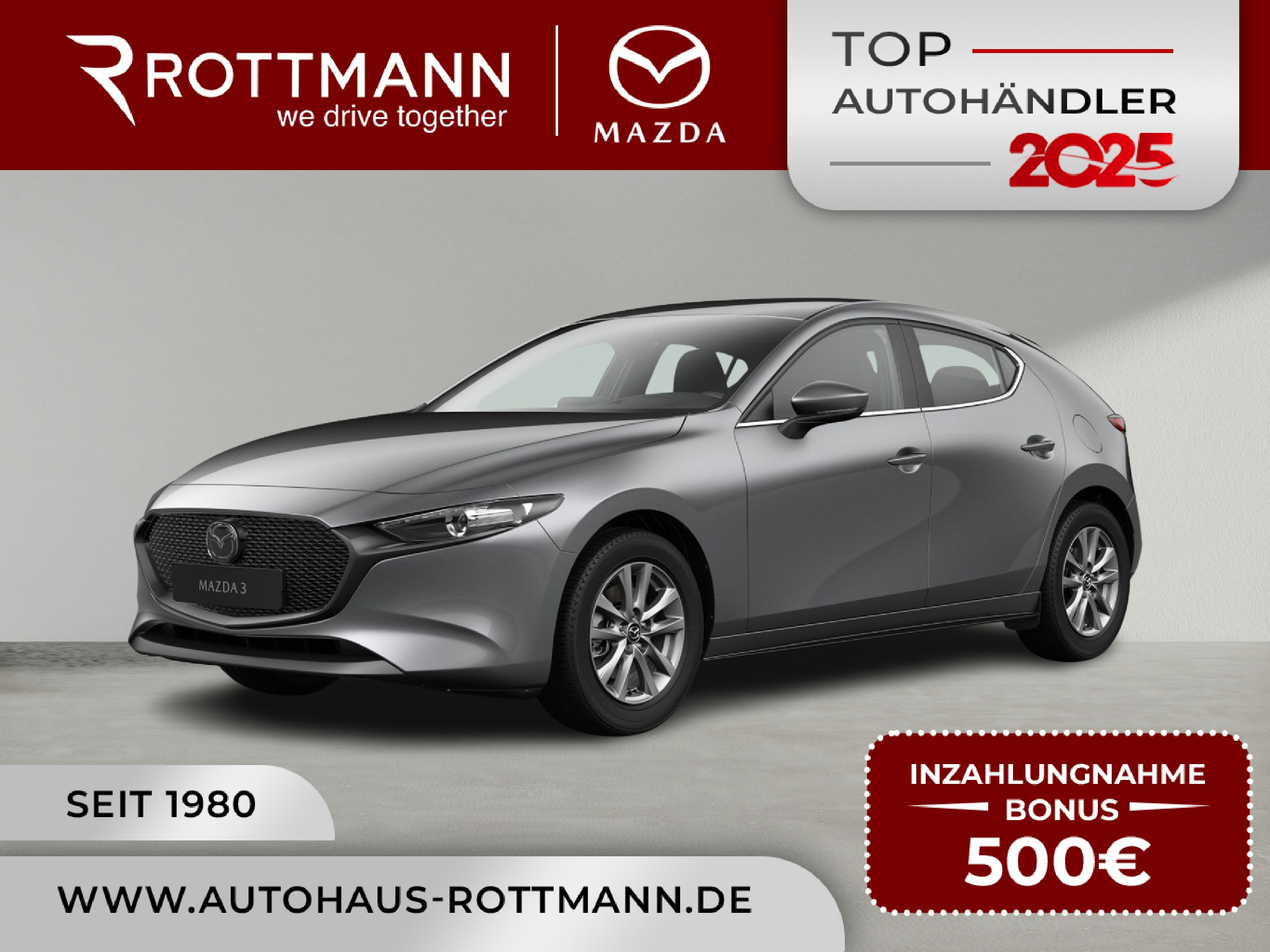 MAZDA 3 – 3 2027 e-SKYACTIV G 140ps PRIME-Line NAV ACC HUD