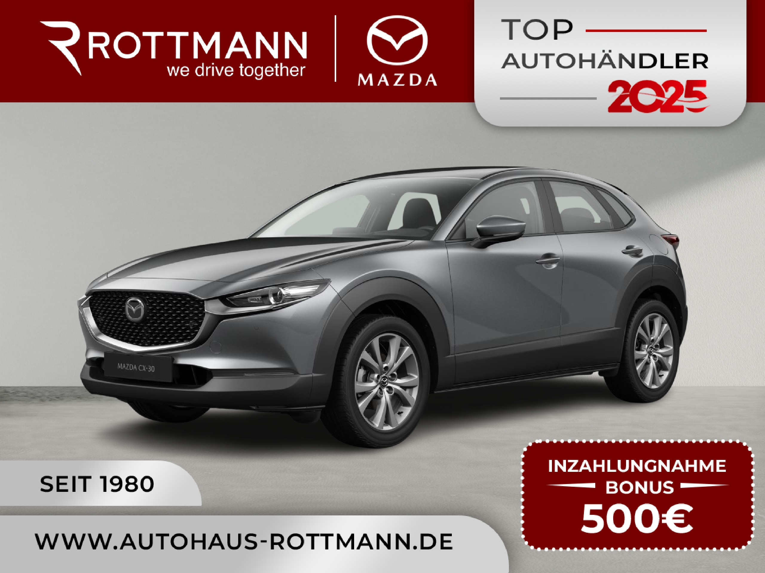 MAZDA CX-30 – CX-30 2027 2.5 SKYACTIV-G 140ps Aut. CENTRE-line