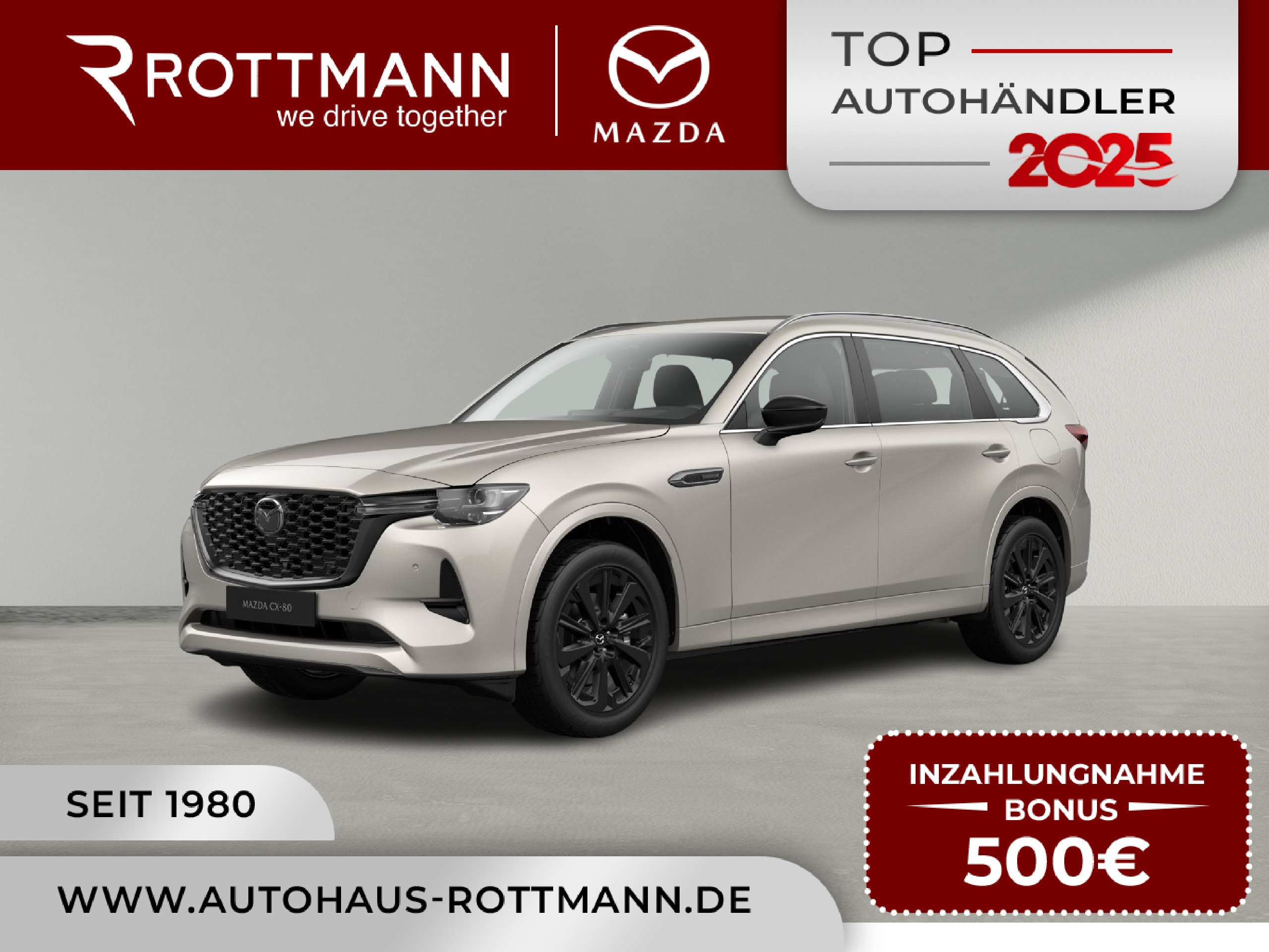 MAZDA CX-80 – CX-80 Plug-In 327ps Aut. PHEV AWD Homura 7sitz