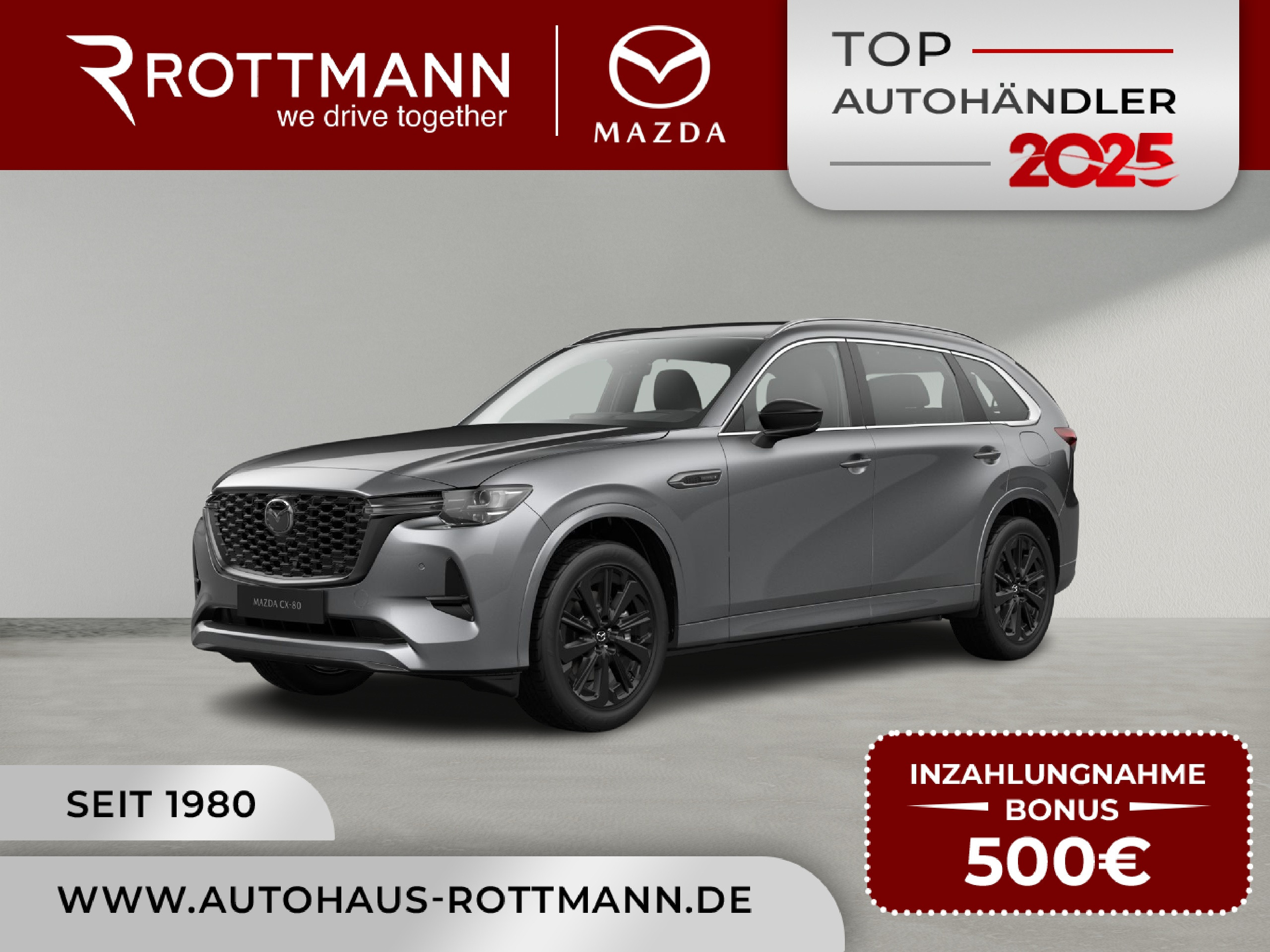 MAZDA CX-80 – CX-80 2026 D254ps Aut. AWD Homura SoMo 7sitz